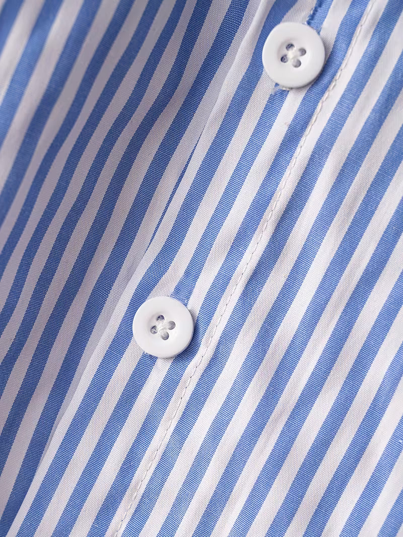 Striped Shirt, Cable Knit Vest &amp; Classic Khaki Pants Set