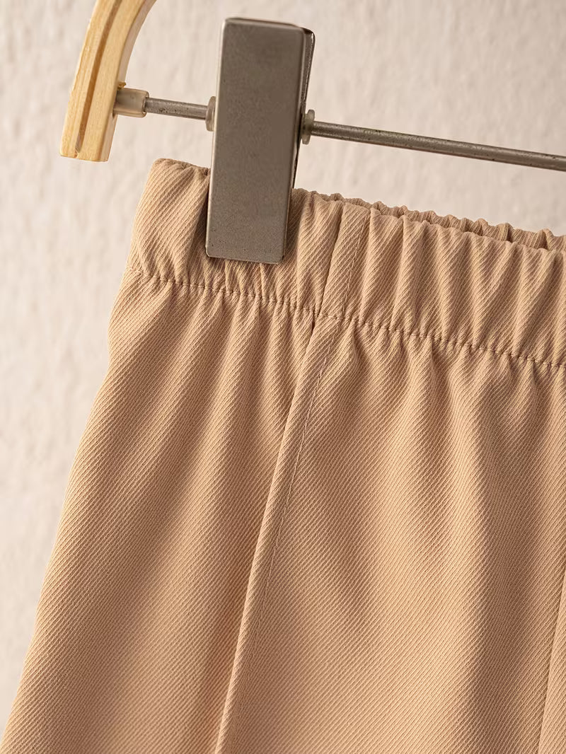 Striped Shirt, Cable Knit Vest &amp; Classic Khaki Pants Set