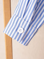 Striped Shirt, Cable Knit Vest &amp; Classic Khaki Pants Set